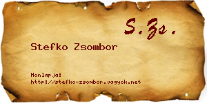 Stefko Zsombor névjegykártya