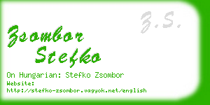 zsombor stefko business card